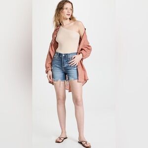 We The Free-Free People Makai Cutoff Jean Shorts Distressed High Rise S30 (8-10)